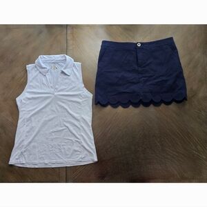 Lilly Pulitzer Bundle - Shorts, Skort & Sleeveless Top